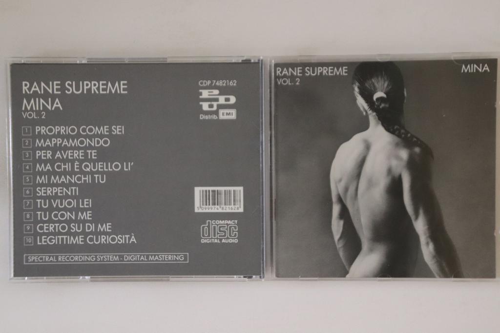 CD MINA - Rane Supreme Vol. 2 CDP7482162 PDU 1987 Italy Pop Used