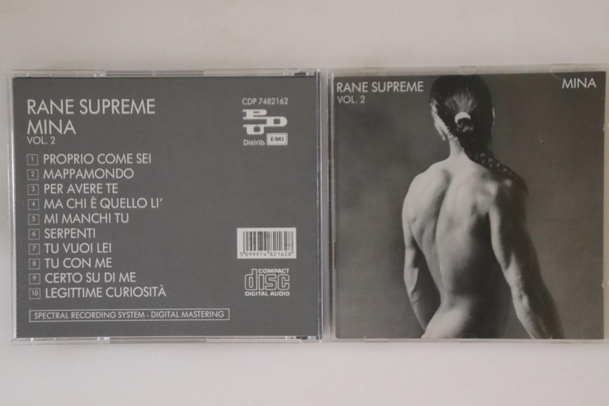 

CD MINA - Rane Supreme Vol. 2 CDP7482162 PDU 1987 Italy Pop Used