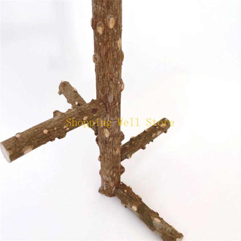 KX4B Interactively Bird Perches Stand Parrots Climbing Stand Chewable Accessory