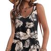 Casual Tank Dress with Pockets Summer Bohemian Beach Dresses Floral T-shirt Dresses for Women