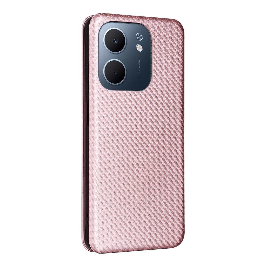 For Oppo A5x 5G/4G Case Carbon Fiber Texture Drop-Proof PU Leather Phone Cover