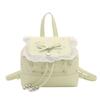 Schoolbag cute sweet lace girl backpack 1011 new versatile Korean floral bow small backpack