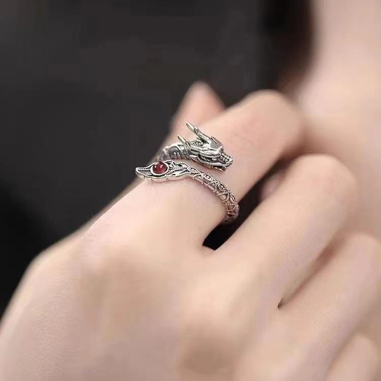 2024 Divine Dragon Tail Ring: Niche High-End Zodiac Dragon Birth Year Gift