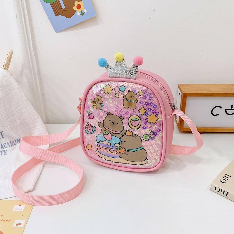 

Школьный рюкзак детский рюкзак мини pu принцесса с пайетками на плечо сумка детские аксессуары сумка мультяшная сумка для мелочи роза розовый