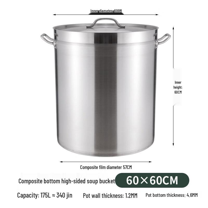 JPHZNB Induction Cooker Stainless Steel Soup Pot