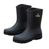 Men's Korean Style Waterproof Mid-Calf Rubber Rain Boots - Non-Slip, Slip-On Casual Fashion Shoes