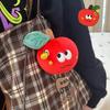 Peluche Sorpresa Ciondolo Mela Rossa Con Buchi di Insetti Proposta Nascondi l'Anello Regalo Sorpresa San Valentino Inviare alla Fidanzata Piccoli Regali