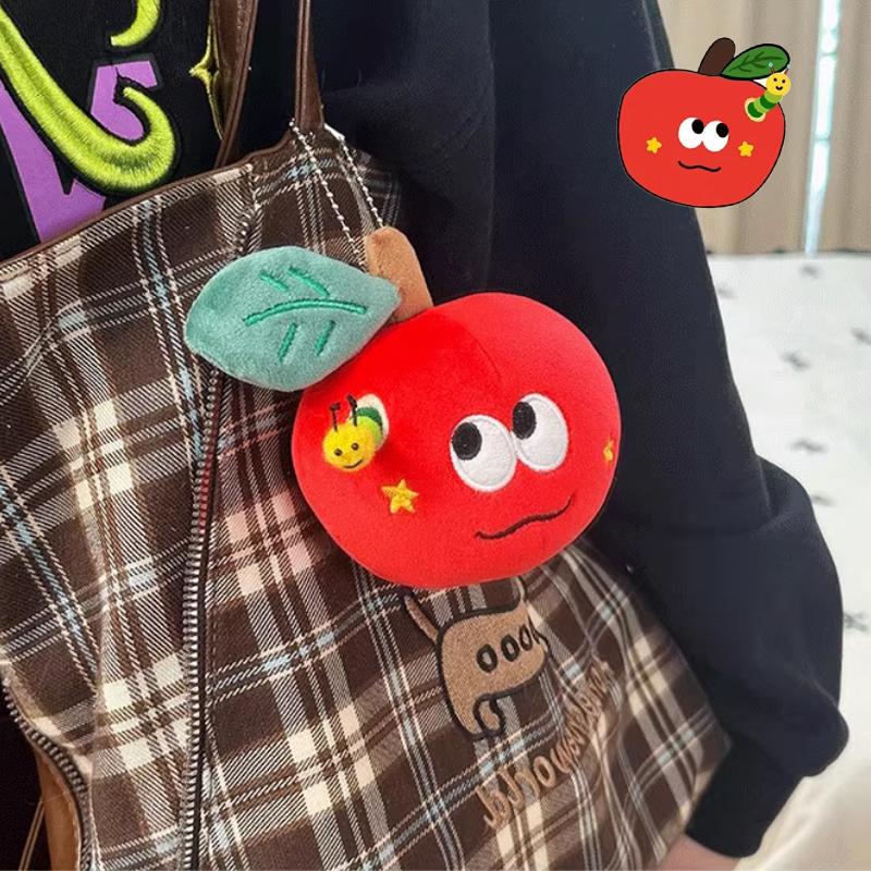 Peluche Sorpresa Ciondolo Mela Rossa Con Buchi di Insetti Proposta Nascondi l'Anello Regalo Sorpresa San Valentino Inviare alla Fidanzata Piccoli Regali