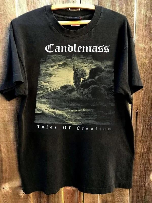 Candlemass Band Gift For Family Black Tshirt Heavy Cotton Unisex T-Shirt S