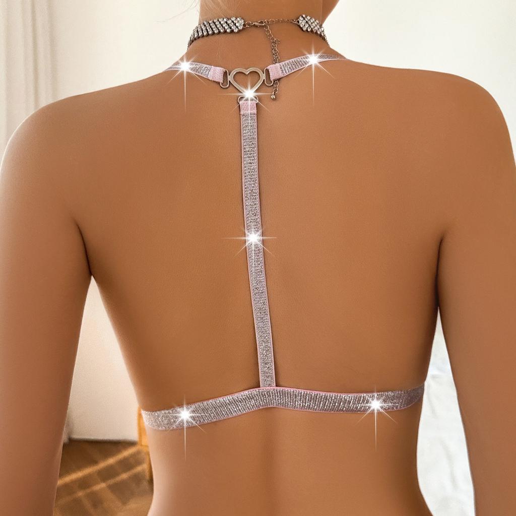Sexy Backless Women Bras Party Underwear Fashion Female Lingerie Breathable Camisole Removable Bra Front Button Women's Lingerie