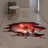 Creative Halloween 3D Ghost Hand Cross Border Sticker Terrifying Removable Halloween Mall Decoration Wall