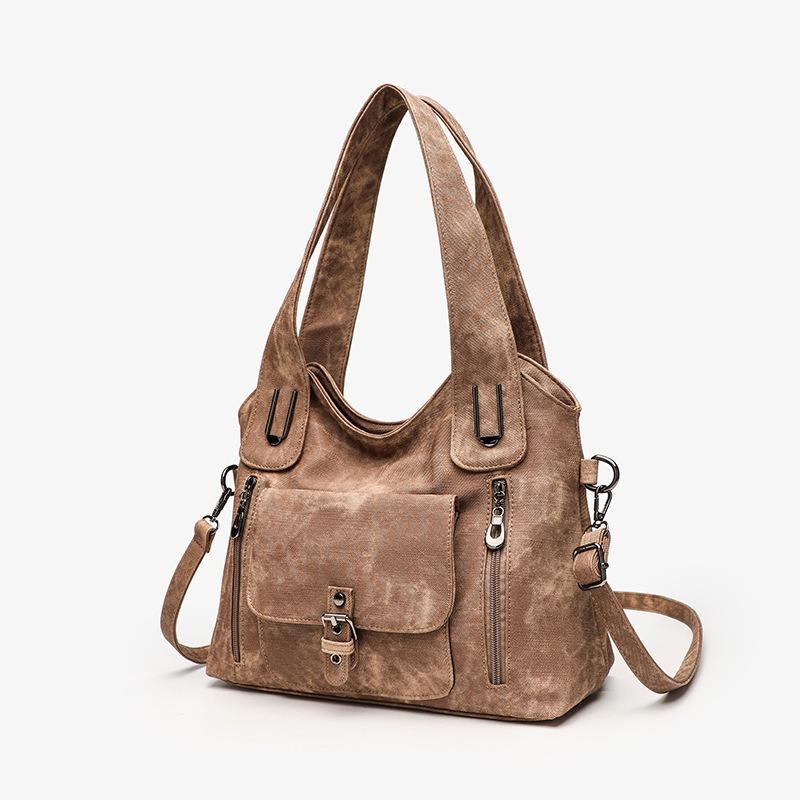 

Fashion Simple Bag New Women s Bag Large Capacity Casual Ladies Bag Crossbody Handbag Retro Women s Bag Shoulder Bag темно-коричневого