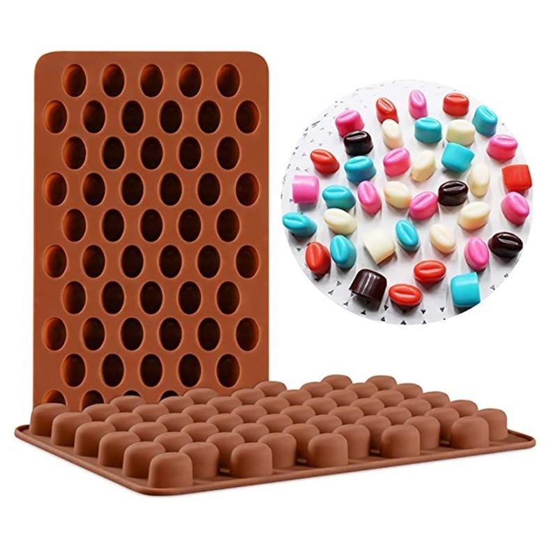 Mini Coffee Beans Chocolate Mold Candy Ice Cube Jelly DIY Cake Decoration Food-Grade Silicone Bakeware Mould Baking Molds