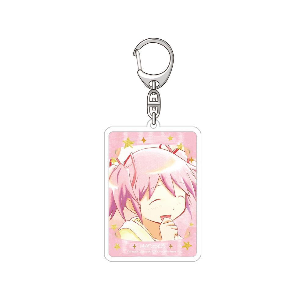 

Puella Magi Madoka Magica Kaname Madoka Akemi Homura Miki Sayaka Tomoe Mami Sakura Kyōko Official Acrylic Keychain Bag pendant 6 cm