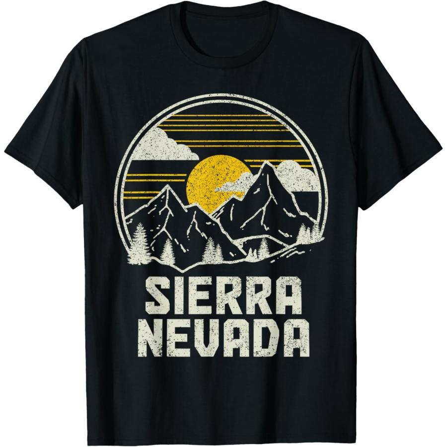 Винтажная футболка Sierra Nevada California Mountains для походов и природы S