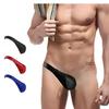 Sexy Half Thong Bulge Pouch Underwear Men One Side Jockstrap Briefs Bikini Thong