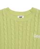 LEE Round Neck Cable Knit Lime