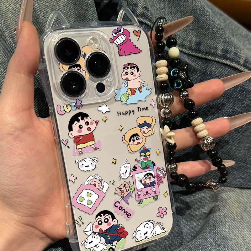 Cat Ear Clear Soft Phone Case for Apple 17PRO, 161513promax, and 12