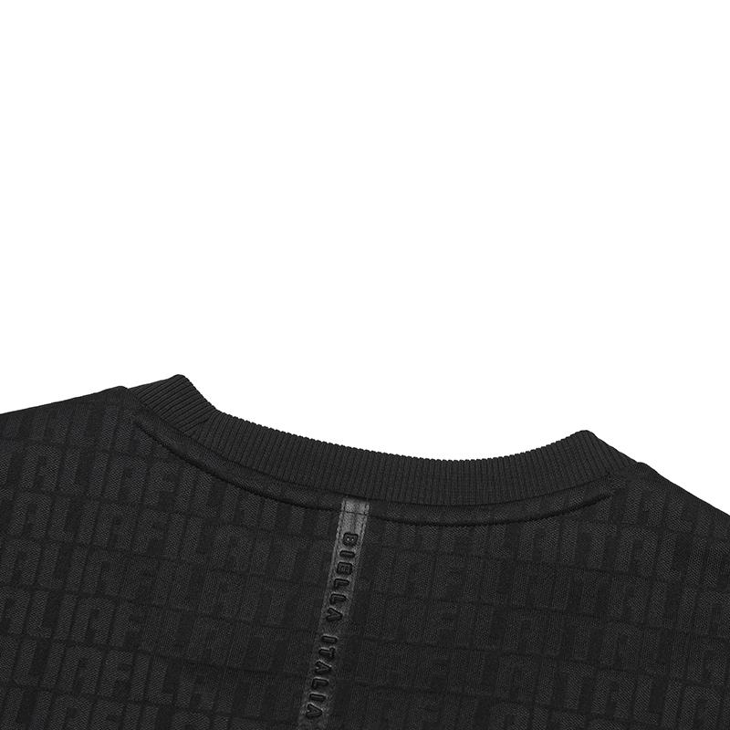 New FILA Sweatshirt Men's Jet Black F11M512212FBK