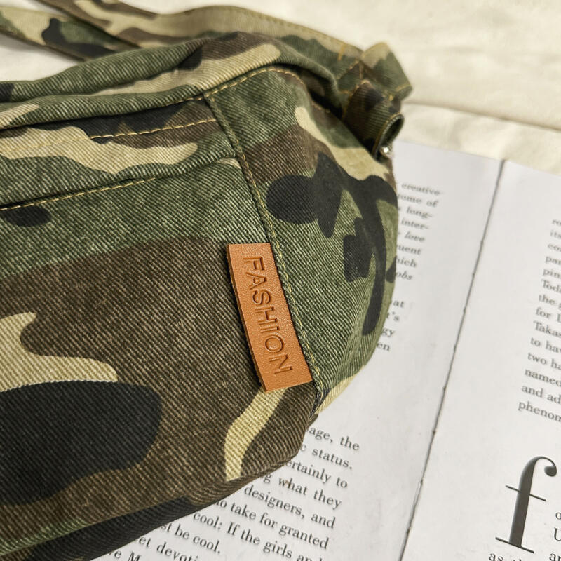 Camouflage Canvas Sling Bag – Durable & Stylish Crossbody Bag for Outdoor, Travel, and Everyday Use