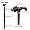 Brown Rhino Cute Rhinoceros Wooden Fashion Walking Stick Decorative Cospaly Cane Halloween Crutch Wand Crosier 92cm