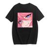 Dark Gothic Short Sleeve T-shirt Cute Cartoon Girl Streetwear Simple Casual Top Retro Loose E-Girl Summer Short Sleeve T-shirt