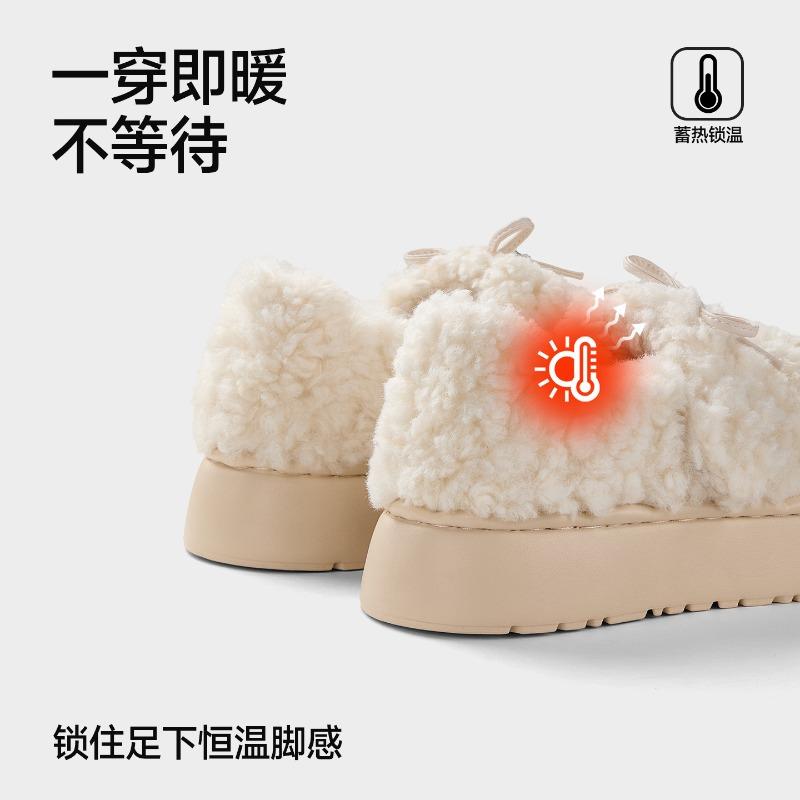 Mao Mao Cotton Shoes Women Wear In Winter, New Gentle Velvet Warm Mary Jane Women's Cotton Shoes