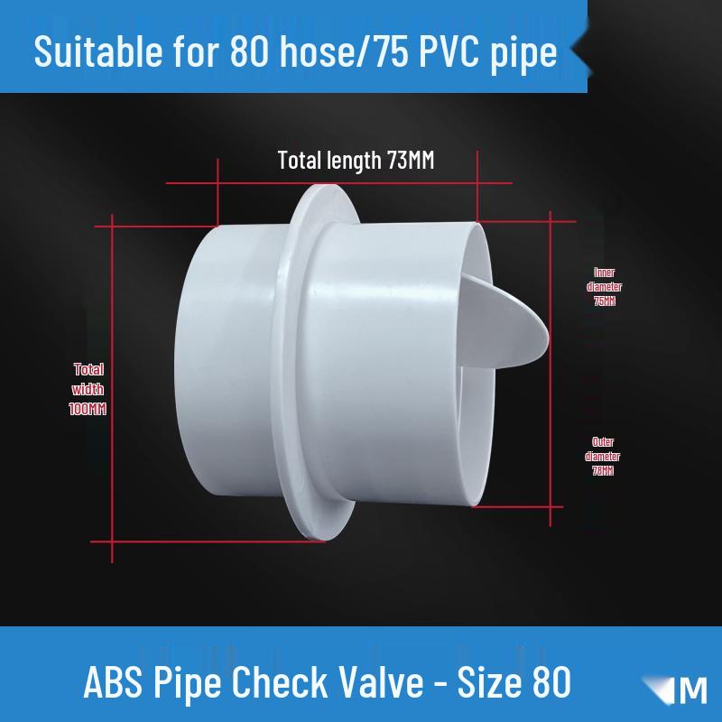 Fresh Air PVC Duct Non-Return Check Valve for Bathroom Ventilation and Exhaust Fan