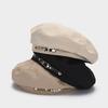 New beret women's autumn and winter temperament retro British big head circumference painter hat high-end hat