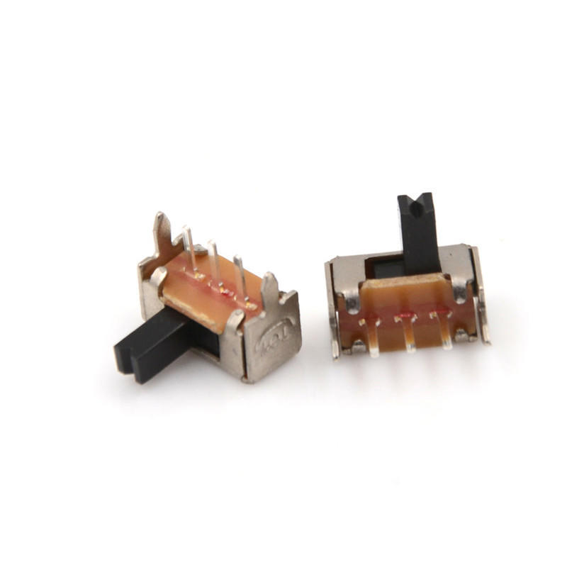 10Pcs/Set Sk12D07 Right Angle Slide Switch Power Switch 3P Spdt 2Mm Pitch
