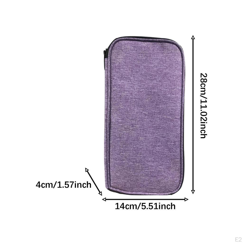 Custodia Organizzatore per Uncinetti con Custodia per Ferri da Maglia Porta Accessori Vuoto per Cucito