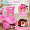 Kids' Ride-On Car, Pink Pedal-Free Push Vehicle