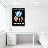 Scream Movie Vintage Metal Tin Sign David Arquette Neve Campbell Horror Wall Plaque for Home Bar Club Decor