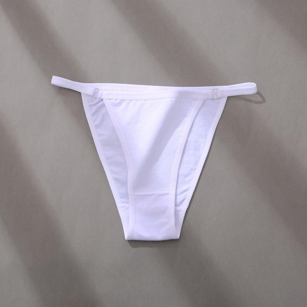 Damen-Slips dünner Bund niedrige Taille Baumwoll-Slips Ring sexy Damen-Bikini-Slips L