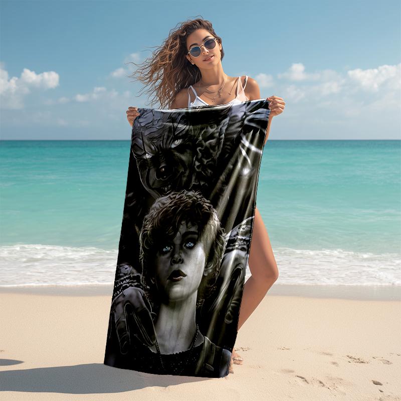 1pc Pennywise1 Beach Towel, Comfortable and Thick, and Swimming/Bath/Picnic/Camping Towel, Suitable for Seaside Beaches