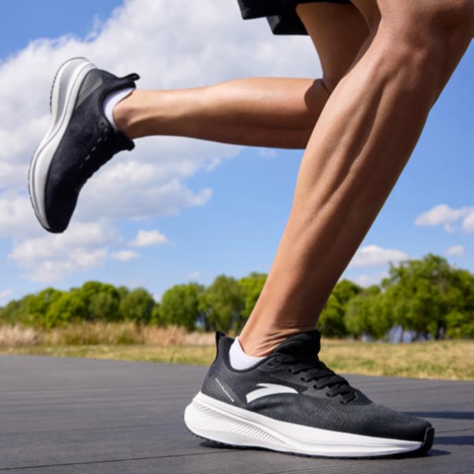 Anta Comfortable Versatile Shock Absorbing Breathable Low Top Casual Running Shoes Men sneaker Black 112425534-5