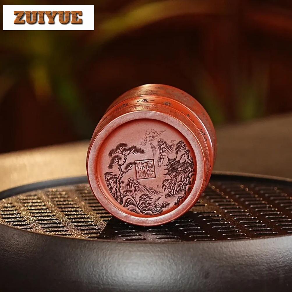 180ml Yixing Purple Clay Tiger Teacup Boutique Tea Bowl Set Of Cups Tea-tasting Smelling Cup Chazhan Master Cups Tea Services