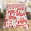 Erosebridal Kids Camping Bedding Set Twin Size Happy Camping Comforter Cover for Boys Girls Western Rustic Farmhouse Style Duvet Cover Vinta