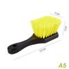 Automobile Cleaning Brush Short Handle Tire Brush Soft Fur Automobile Wheel Brush Automobile Truck Motorcycle Alloy Wheel Brush