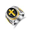 Meier European and American Men's Cross Ring Peace Dove God's Hand Index Finger Ring