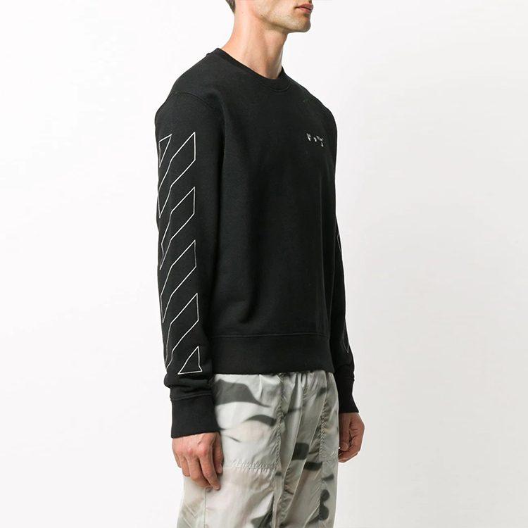 OFF WHITE Slim Fit Diag Logo Sweatshirt OMBA025F20FLE0011001