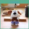 Chaveiro de Cachorro de Pelúcia Super Macio para Crianças e Decoração de Bolsa