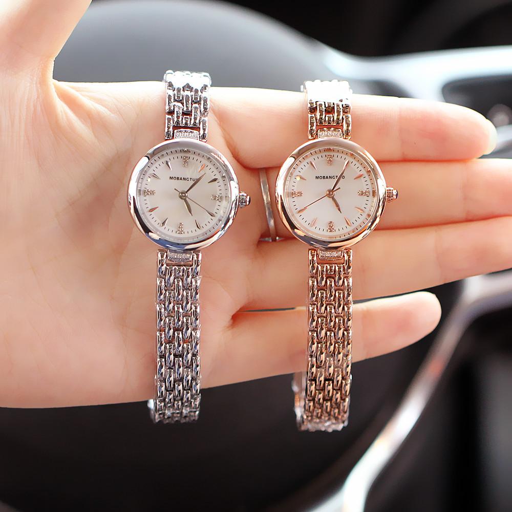 Fashion Women'S Hand Fritillary Face Diamond Bracelet Quartz Waterproof Temperament Watch Trendy Watch Women