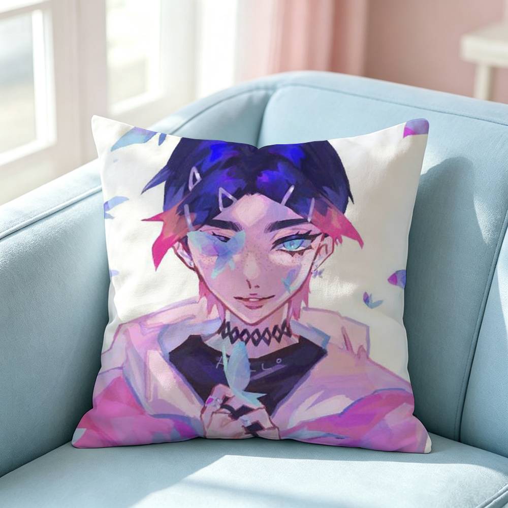 Hot Shooting Character Clove Clove Pillow Case Square DoubleSided Sofa Cushion Cover Bedroom Bedside Pillow