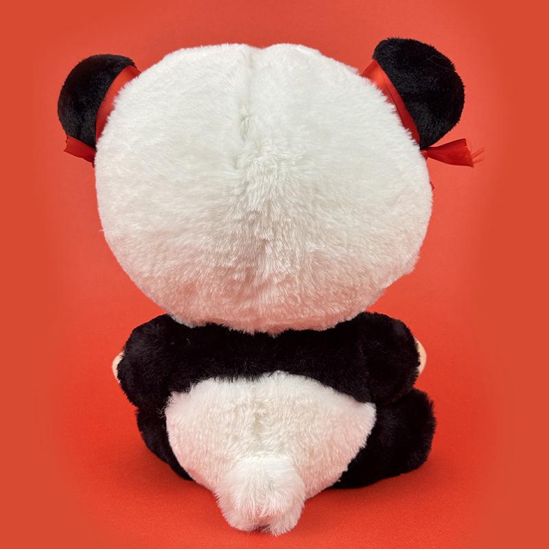 25Cm Kawaii Movienezha 2 National Style Panda Ne Zha Plush Toy Anime Peripherals Cartoon Plush Dolls Birthday Gift