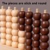 3D Beaded Chess Game Wooden Two-Player Chess Toy Parent-Child Interactive Four-in-a- Chess Family Party Board Game Children's Logical Thinking Trainin