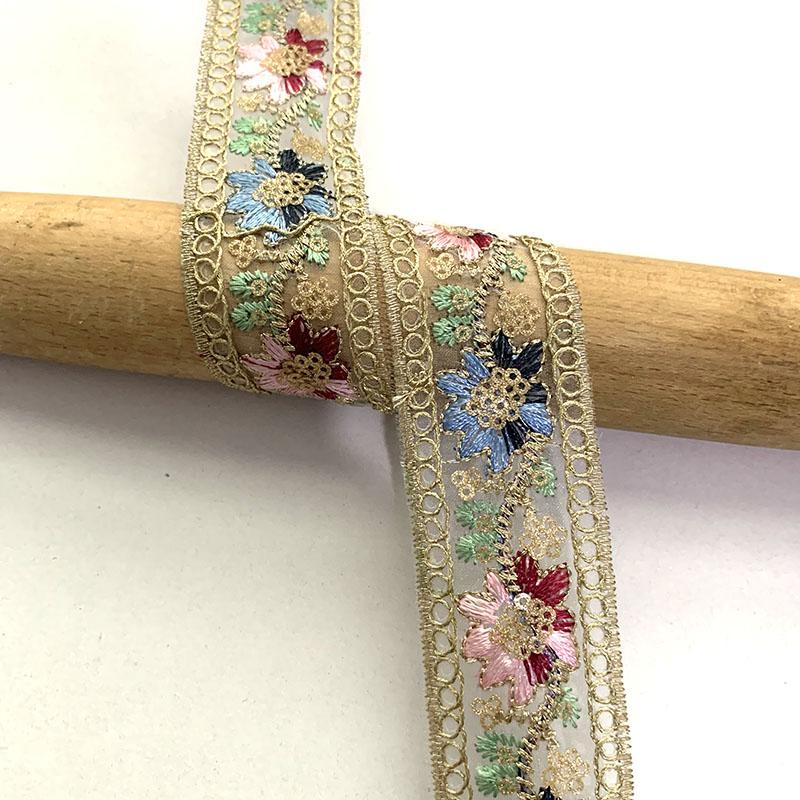 4m/13.12ft Each Pack Lace Sewing Embroidery Trims White Big Wide Ribbons Curtain Curve Accessory Handmade DIY Craft Flower Bra Dress Gowns Decoration