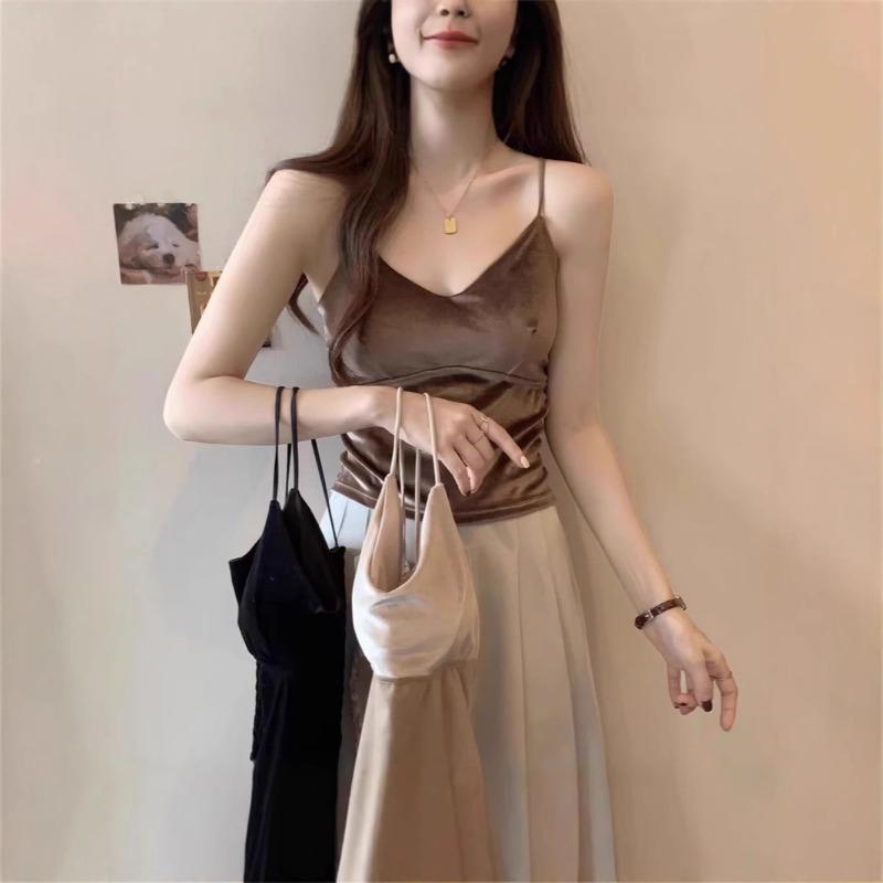 Maillard Canary Camisole Women's Autumn Winter Plus Size Slimming with Chest Pad on The Bottom of The Back Top