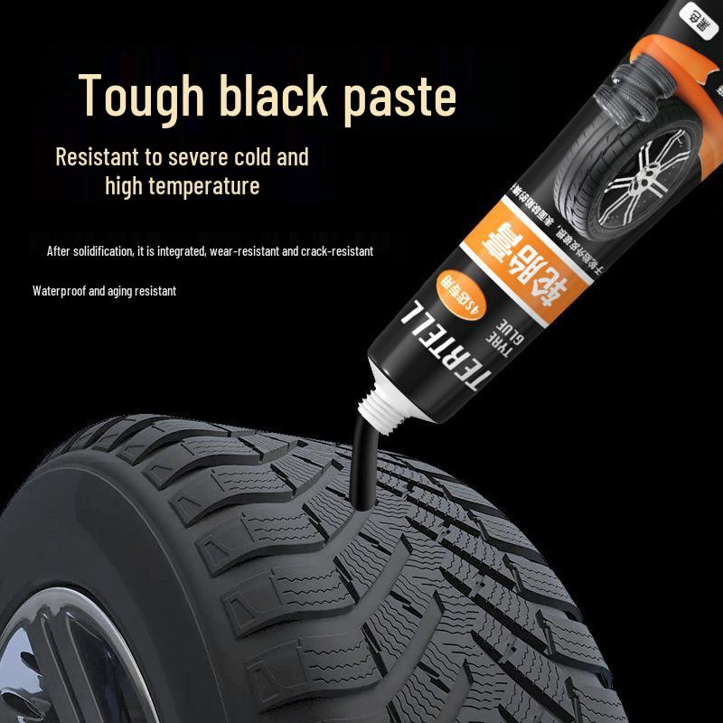 Black Tire Repair Glue for Sidewall Cracks and Peeling