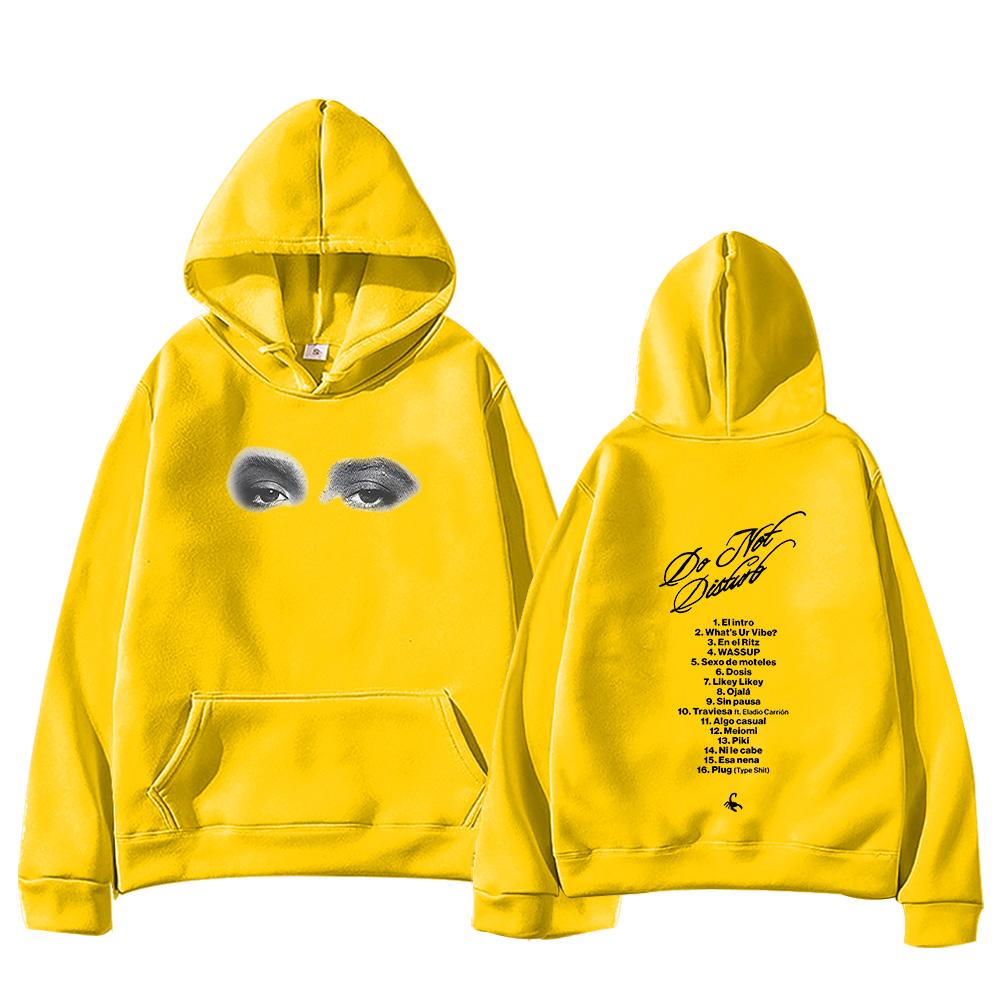 Młody Miko Nie Przeszkadzać Tour Swetry Mężczyźni Kobiety Bluzy z Długim Rękawem Modne Estetyka Harajuku Bluzy z Kapturem Codzienny Streetwear